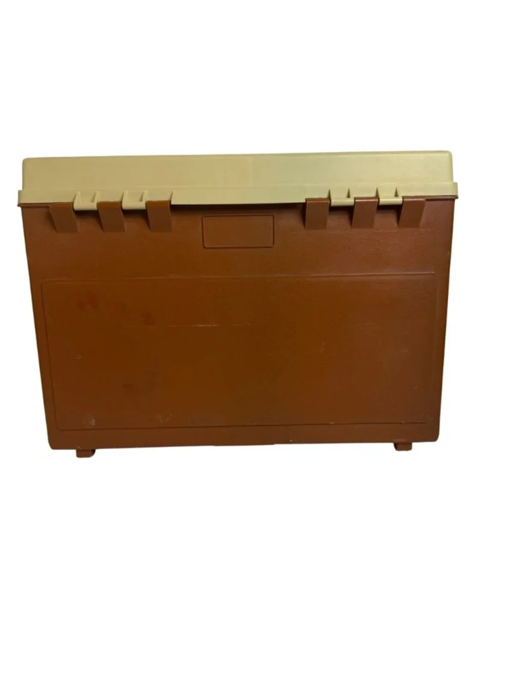 Vintage Plano 757 Tackle Box Multi-Tiered Brown & Beige USA-Made